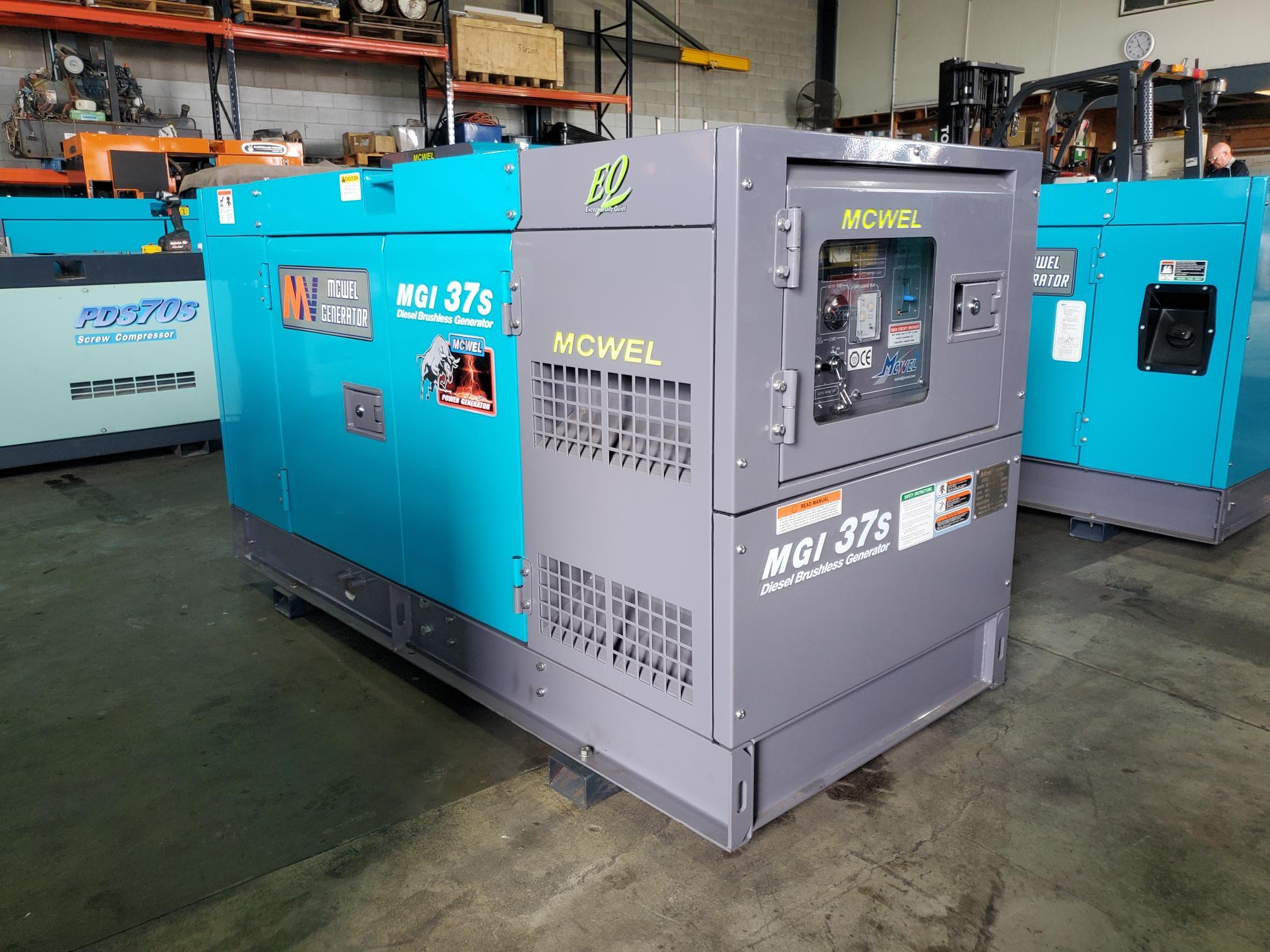 2024 MCWEL Isuzu MGI37S 31.3KVA Silenced Diesel Generator