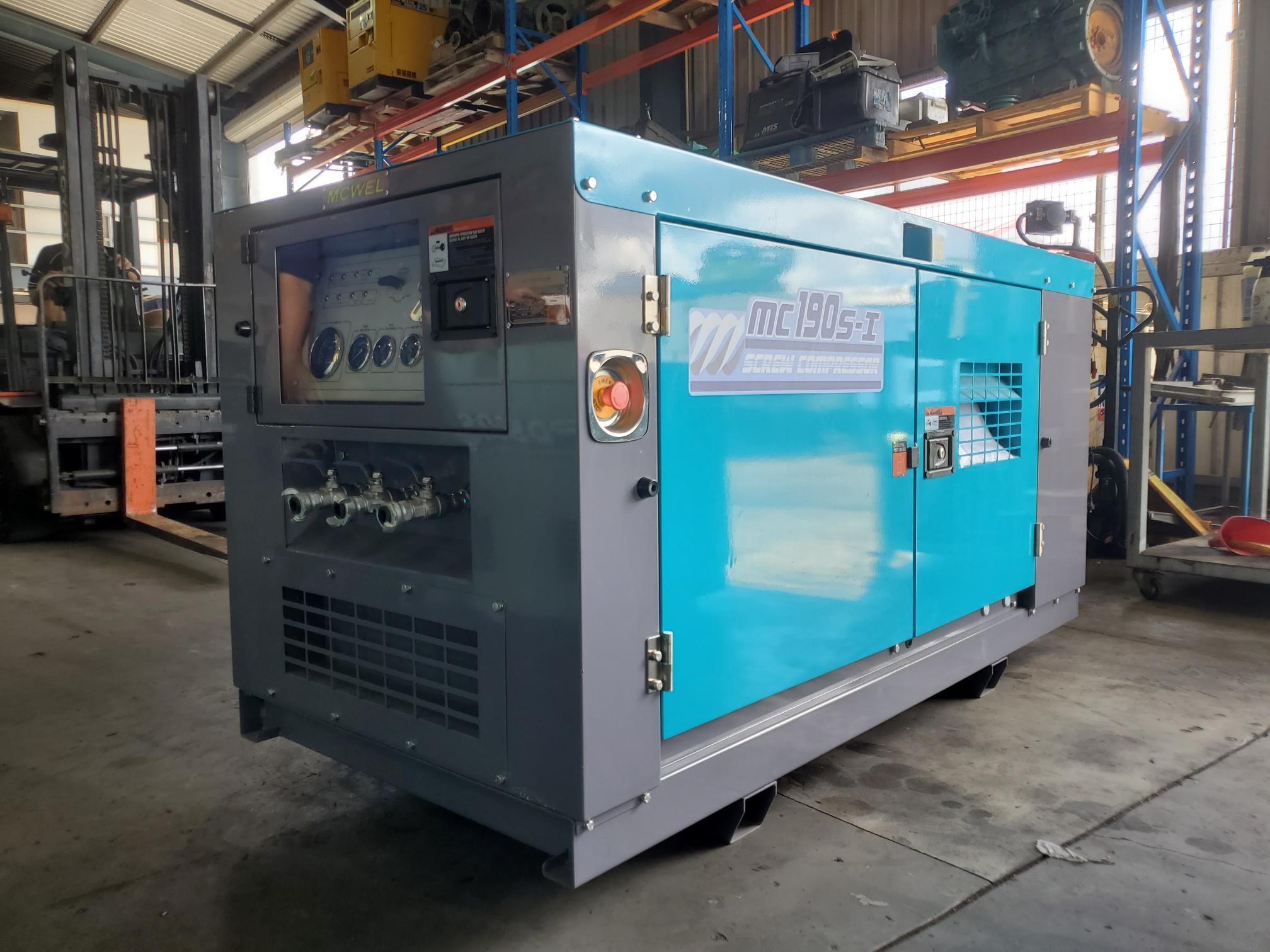 2023 MCWEL Isuzu MC190SB-I 190CFM Silenced Diesel Compressor