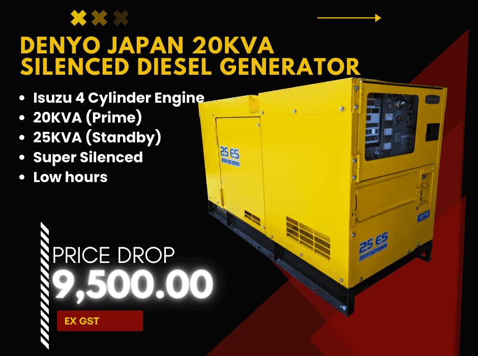 Denyo DCA25ESI 20KVA Silenced Diesel Generator